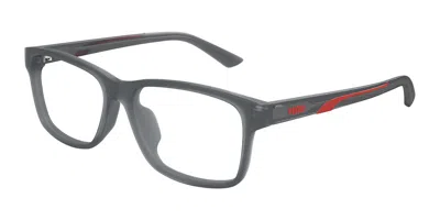 Puma Pu0475oa Asian Fit Men's Glasses, Grey, Size 57 In Gray