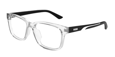 Puma Pu0476oa Asian Fit 004 Men's Glasses Clear Size 54 - Free Lenses - Blue Light Block Available In Neutral