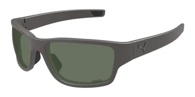 Puma Pu0482s 002 Men's Sunglasses Grey Size 62 In Gray
