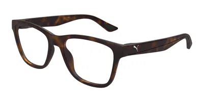 Puma Pu0485o Men's Glasses, Tortoiseshell, Size 57 In Brown