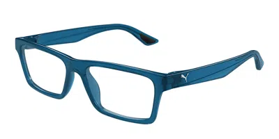 Puma Pu0487o Men's Glasses, Blue, Size 56