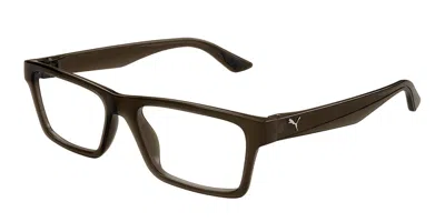 Puma Pu0487o Men's Glasses, Brown, Size 56