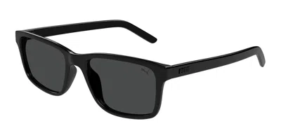 Puma Pu0493s 001 Men's Sunglasses Black Size 55