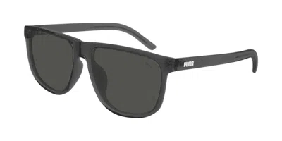 Puma Pu0499sa Asian Fit 003 Men's Sunglasses Grey Size 58 - Free Rx Lenses  - Free Rx Lenses In Gray
