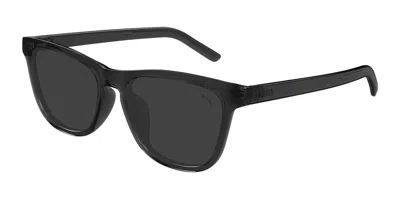 Puma Pu0501sa Asian Fit 002 Men's Sunglasses Grey Size 56 In Gray