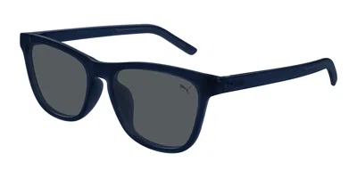Puma Pu0501sa Asian Fit 003 Men's Sunglasses Blue Size 56