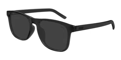 Puma Pu0502sa Asian Fit 002 Men's Sunglasses Grey Size 55 - Free Rx Lenses  - Free Rx Lenses In Orange