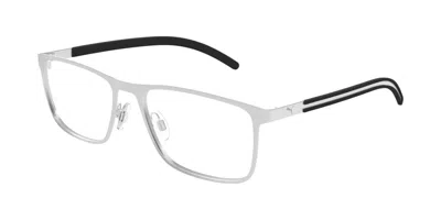 Puma Pu0512o 002 Occhiali Da Vista Argentati Per Uomo (solo Montatura) In Silver