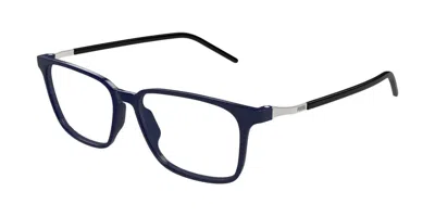 Puma Pu0514o Men's Glasses, Blue, Size 55 In Black