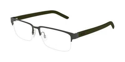 Puma Pu0519o 004 Occhiali Da Vista Argentati Per Uomo (solo Montatura) In Gray