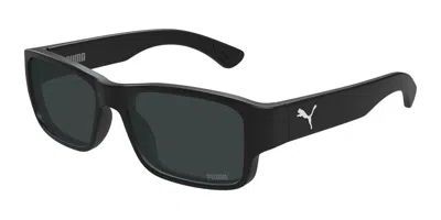 Puma Pu0521sa Asian Fit 001 Men's Sunglasses Black Size 57 - Free Rx Lenses  - Free Rx Lenses