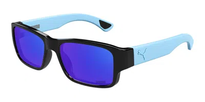 Puma Pu0521sa Asian Fit 002 Men's Sunglasses Black Size 57 - Free Rx Lenses  - Free Rx Lenses