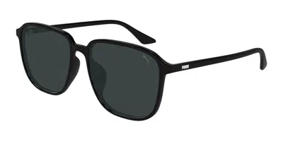 Puma Pu0525sa Asian Fit 001 Men's Sunglasses Black Size 58 - Free Rx Lenses  - Free Rx Lenses