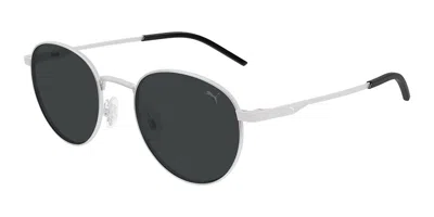 Puma Pu0535s 001 Men's Sunglasses Silver Size 50 - Free Rx Lenses  - Free Rx Lenses