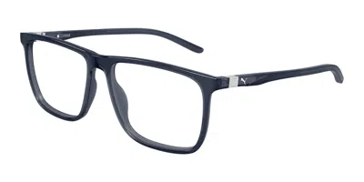 Puma Pu0537o 008 Men's Glasses Blue Size 59 - Free Lenses - Blue Light Block Available