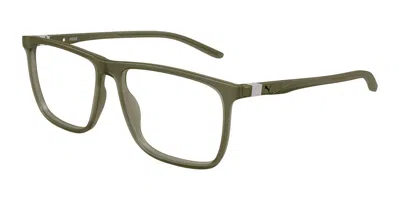Puma Pu0537o 009 Men's Glasses Green Size 59 - Free Lenses - Blue Light Block Available