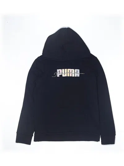 Pre-owned Puma Kids' Pullover Hoodie In Black