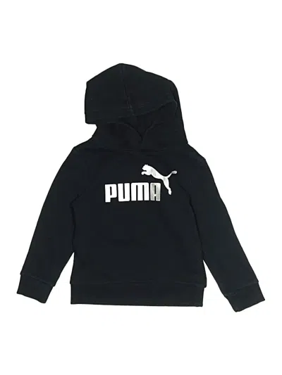 Pre-owned Puma Kids' Pullover Hoodie In Black