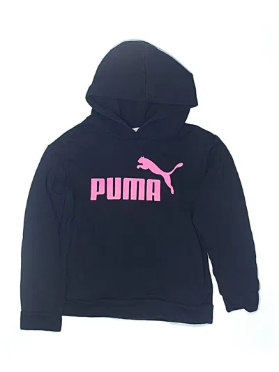 Pre-owned Puma Kids' Pullover Hoodie In Black
