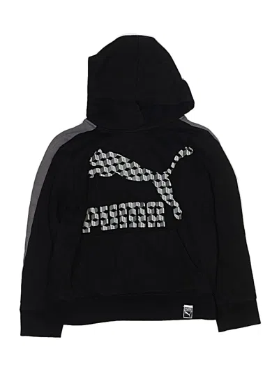 Pre-owned Puma Kids' Pullover Hoodie In Black