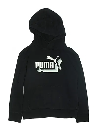 Pre-owned Puma Kids' Pullover Hoodie In Black