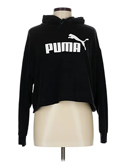 Pre-owned Puma Pullover Hoodie In Black
