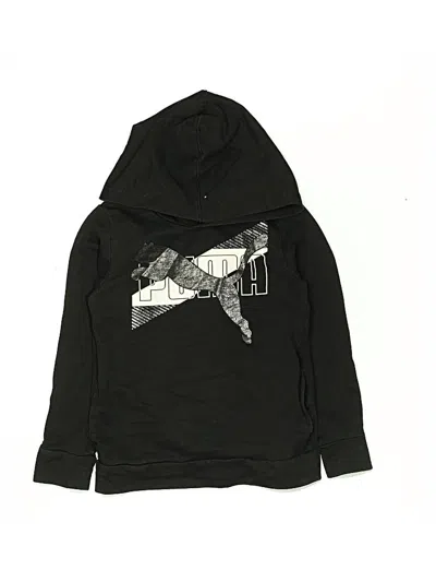 Pre-owned Puma Kids' Pullover Hoodie In Black
