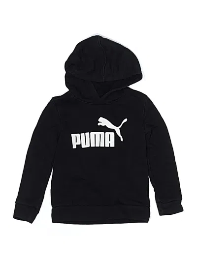 Pre-owned Puma Kids' Pullover Hoodie In Black