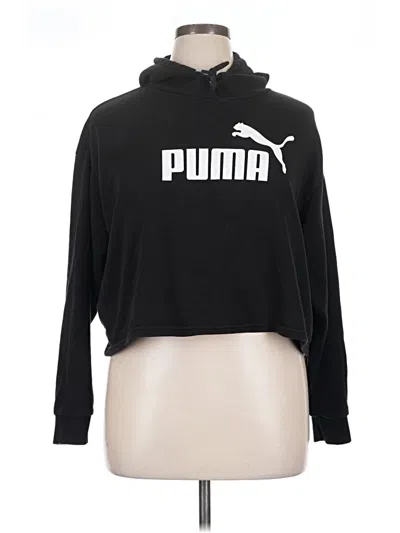 Pre-owned Puma Pullover Hoodie In Black