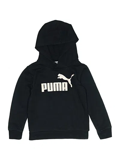 Pre-owned Puma Kids' Pullover Hoodie In Black