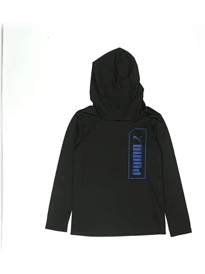 Pre-owned Puma Kids' Pullover Hoodie In Black