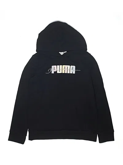 Pre-owned Puma Kids' Pullover Hoodie In Black
