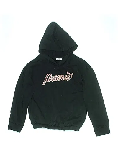 Pre-owned Puma Kids' Pullover Hoodie In Black