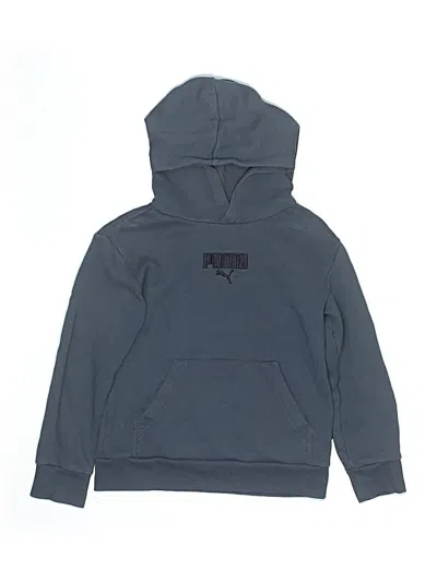 Pre-owned Puma Kids' Pullover Hoodie In Blue