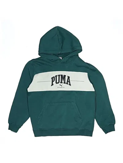 Pre-owned Puma Kids' Pullover Hoodie In Blue