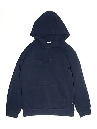 Pre-owned Puma Kids' Pullover Hoodie In Blue