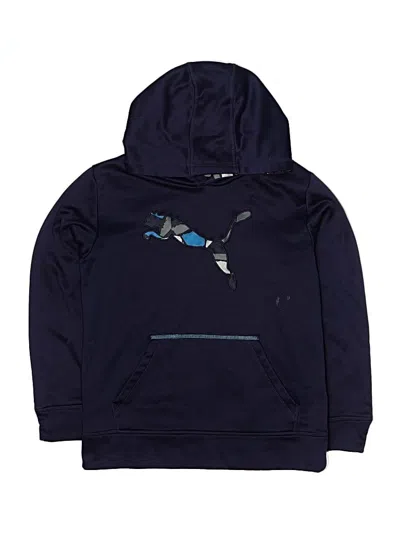Pre-owned Puma Kids' Pullover Hoodie In Blue