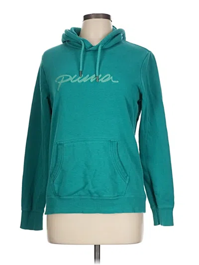 Pre-owned Puma Pullover Hoodie In Blue