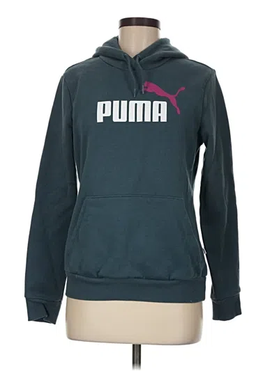 Pre-owned Puma Pullover Hoodie In Blue