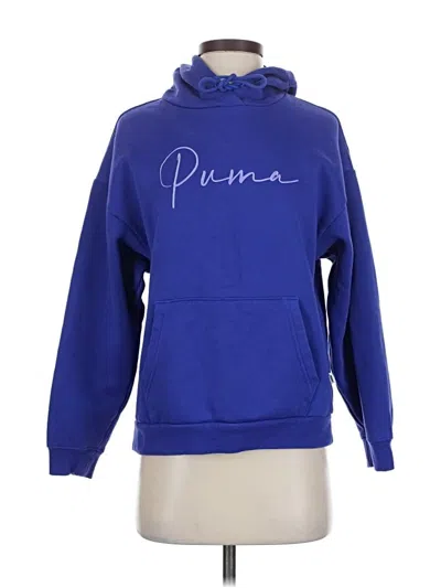 Pre-owned Puma Pullover Hoodie In Blue