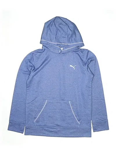 Pre-owned Puma Kids' Pullover Hoodie In Blue