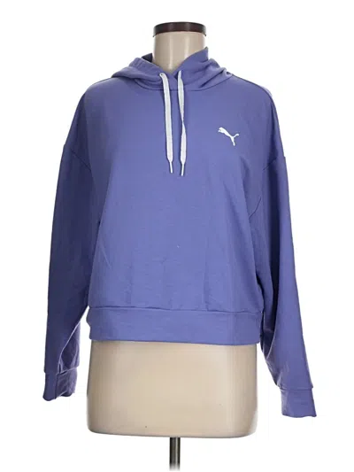 Pre-owned Puma Pullover Hoodie In Blue