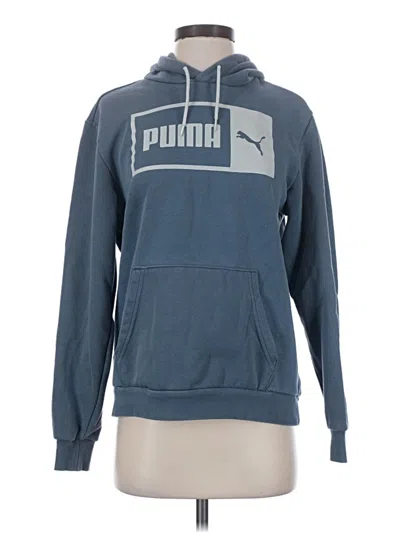 Pre-owned Puma Pullover Hoodie In Blue