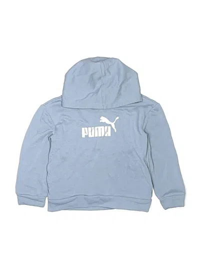 Pre-owned Puma Kids' Pullover Hoodie In Blue