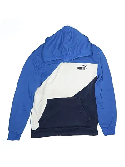 Pre-owned Puma Kids' Pullover Hoodie In Blue