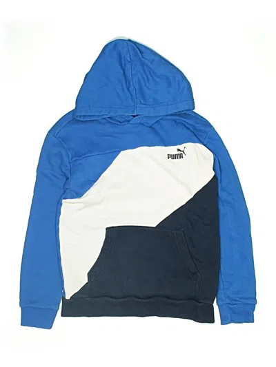 Pre-owned Puma Kids' Pullover Hoodie In Blue