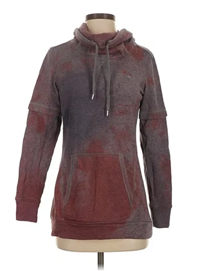 Pre-owned Puma Pullover Hoodie In Burgundy