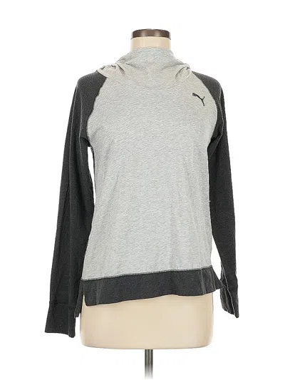Pre-owned Puma Pullover Hoodie In Gray