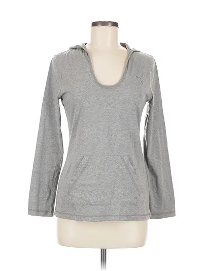 Pre-owned Puma Pullover Hoodie In Gray
