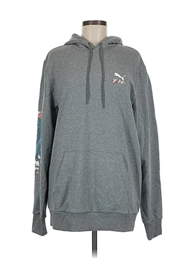 Puma Pullover Hoodie In Gray